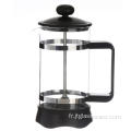 Cafetière à pression française en borosilicate résistant à la chaleur